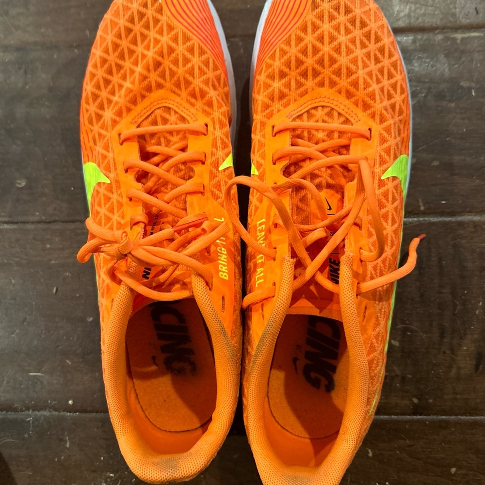 NIKE ZOOM RIVAL XC 5 TOTAL ORANGE VOLT CZ1795-801 TRACK & FIELD MEN'S SIZE 10